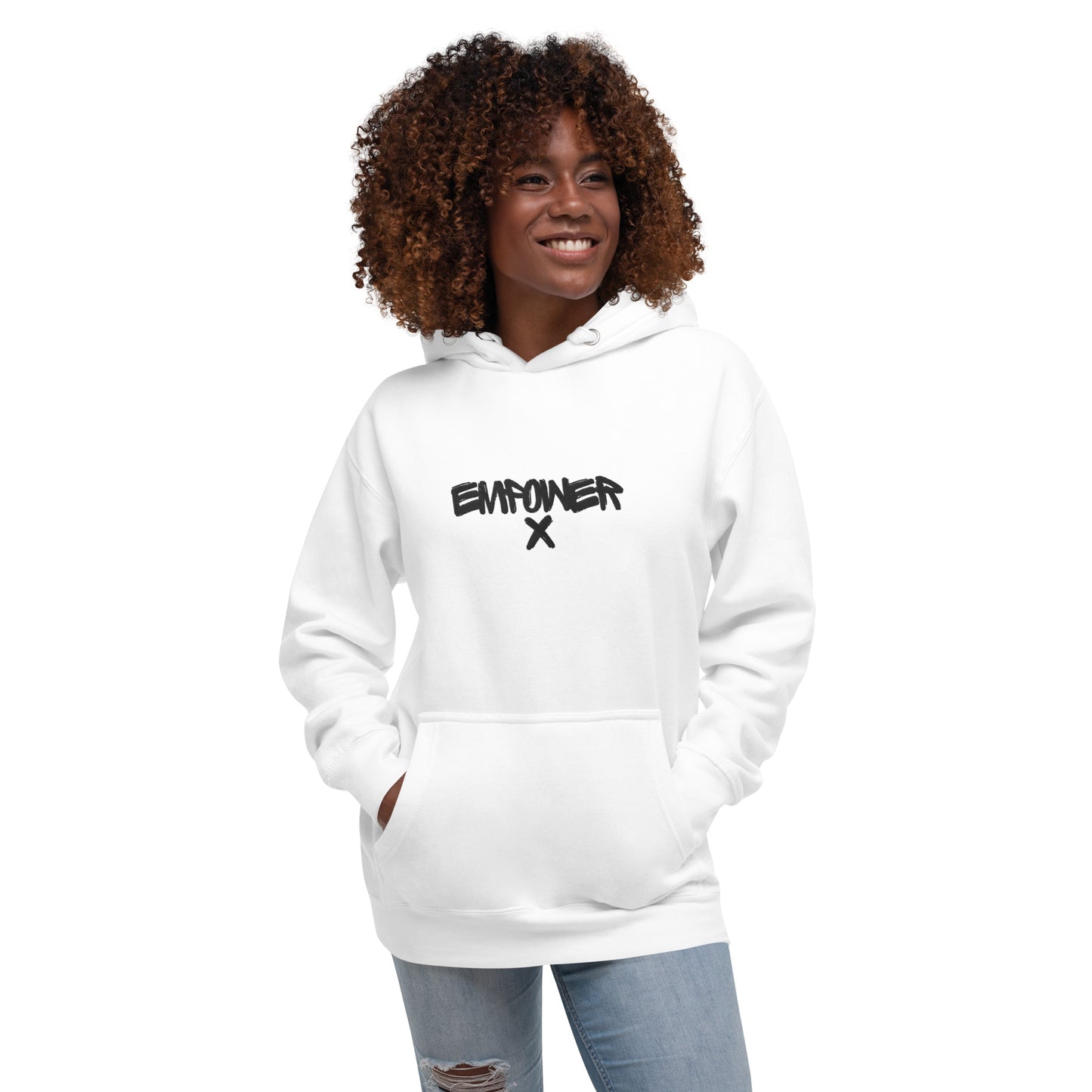 White Women's Empower X First Edition Series Embroidered Hoodie