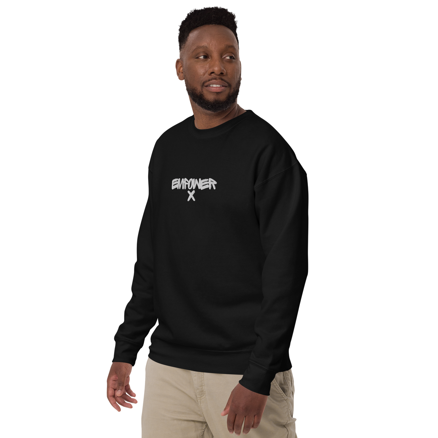 Black Men's Empower X First Edition Series Embroidered Sweatshirt